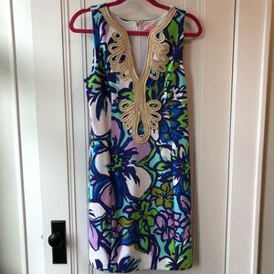 Lilly Pulitzer Gabby Shift Dress Catwalk Print